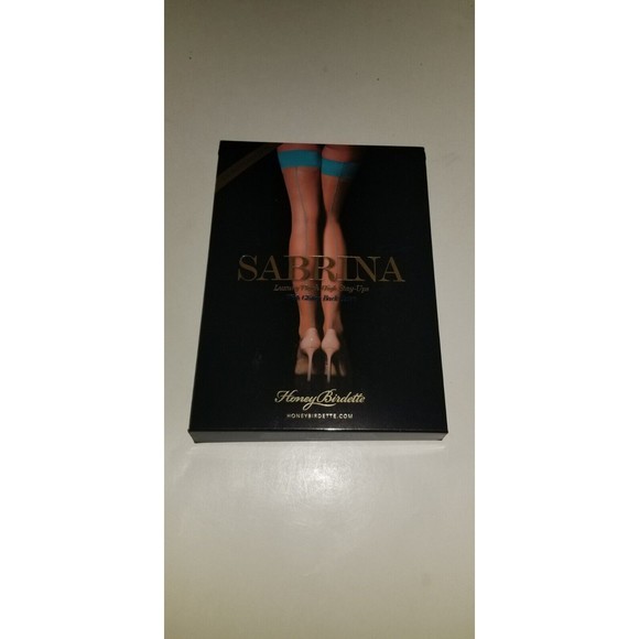 Honey Birdette Sabrina Stockings Luxury Thigh High Stay Ups new - Picture 1 of 5
